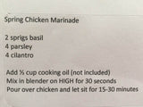 Marinade, Spring Chicken
